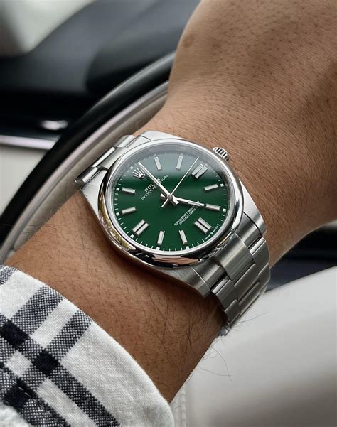 op rolex green|Rolex oyster perpetual green price.